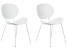 Inny kolor wybarwienia: Zestaw 2 krzeseł do jadalni biały SHONTO