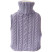 Inny kolor wybarwienia: Termofor gumowy w pokrowcu sweterku fioletowy 1,6 l 33x20 cm