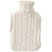 Inny kolor wybarwienia: Termofor gumowy w pokrowcu sweterku beżowy 1,6 l 33x20 cm