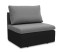 Inny kolor wybarwienia: Sofa jednoosobowa Toledo Szary/Czarny