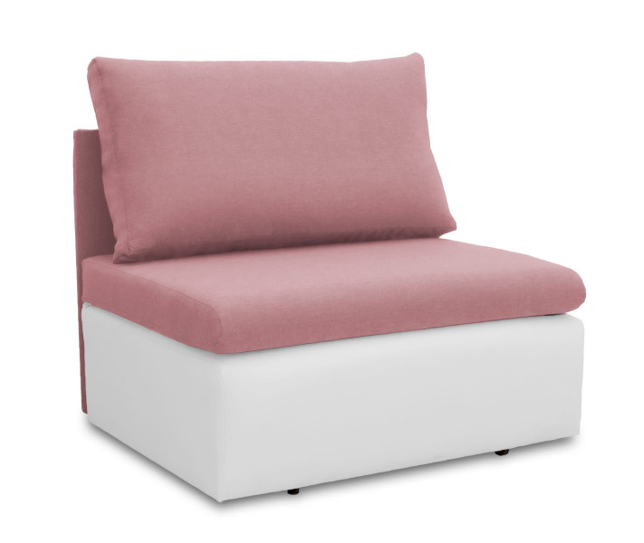 Sofa jednoosobowa Toledo Różowy/Biały, 1083191