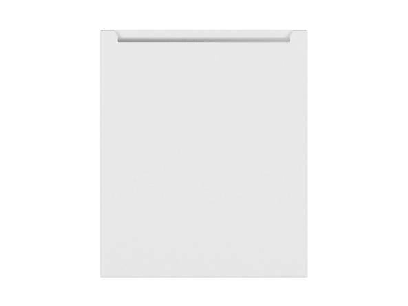 front do zmywarki z zakrytym panelem Iris, Kolor korpusów biały alpejski, Kolor frontów biały super mat, 108647