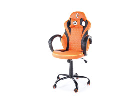 fotel gamingowy pomarańczowo-czarny Holland