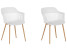 Inny kolor wybarwienia: Zestaw 2 krzeseł do jadalni biały BERECA