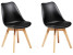 Inny kolor wybarwienia: Zestaw 2 krzeseł do jadalni czarny DAKOTA II