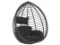 Produkt: Fotel wiszący bujany jajo rattan czarny