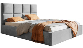 Łóżko sypialniane SIM 140x200 - Szare
