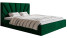 Inny kolor wybarwienia: Łóżko SIM 3 tapicerowane 160x200 - Zielone