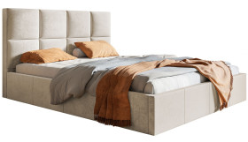 Łóżko sypialniane SIM 140x200 - Beżowe