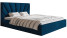 Inny kolor wybarwienia: Łóżko SIM 3 tapicerowane 140X200 - Granatowe