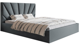 Łóżko SIM 3 tapicerowane 160x200 - Grafitowe
