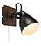 Produkt: Regulowana lampa ścienna Native do czytania czarna drewniana