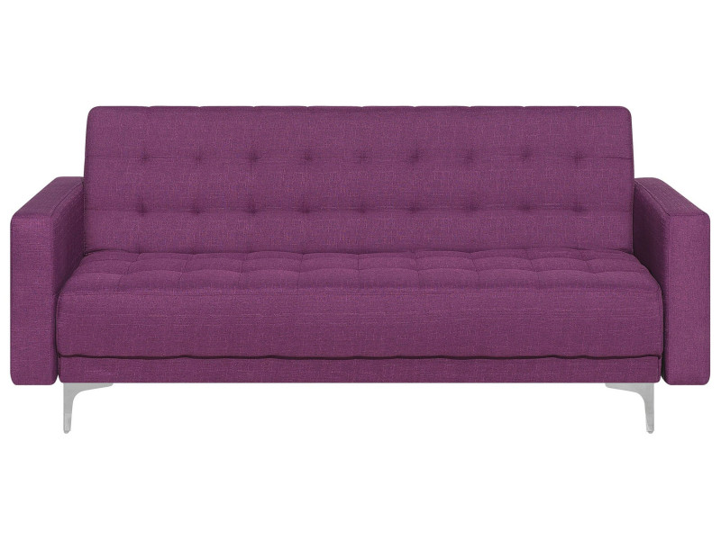 Sofa z funkcją spania kanapa fioletowa, 1093077