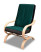 Inny kolor wybarwienia: Fotel finka do salonu pokoju Girona H03 Zielony/Czarny