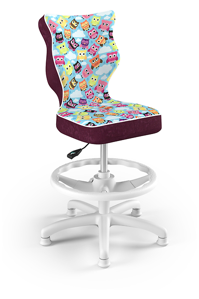 Krzesło fotel dziecięcy podnóżek sowy rozmiar 4, 1096556