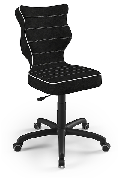 Krzesło fotel dziecięcy do biurka czarny rozmiar 4, 1096572