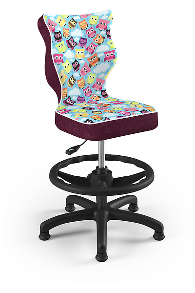 Krzesło fotel dziecięcy podnóżek sowy rozmiar 4, 1096580