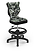 Inny kolor wybarwienia: Krzesło fotel dziecięcy podnóżek moro rozmiar 4
