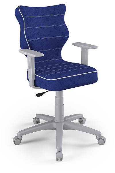 Krzesło fotel młodzieżowy obrotowy niebieski rozmiar 6, 1096644