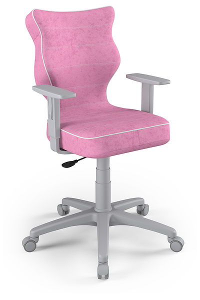 Krzesło fotel młodzieżowy obrotowy różowy rozmiar 6, 1096708