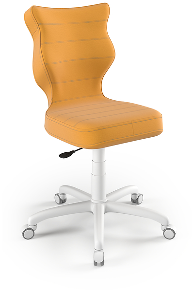 Krzesło fotel dziecięcy do biurka żółty rozmiar 4, 1096716