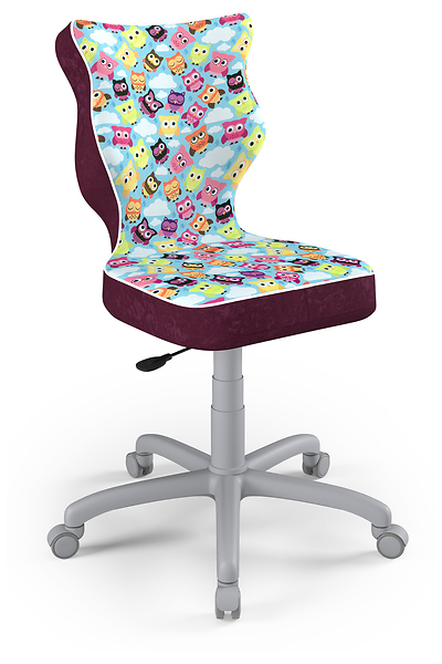 Krzesło fotel dziecięcy do biurka sowy rozmiar 4, 1096756
