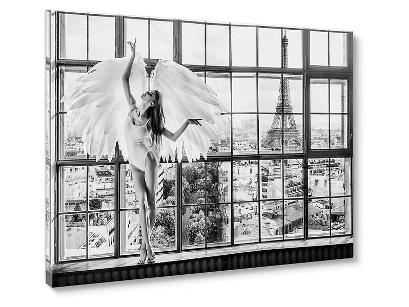 obraz na płótnie Window Paris 70x100 cm, 1098828