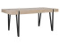 Inny kolor wybarwienia: Stół do jadalni 150 x 90 cm jasne drewno z czarnym ADENA