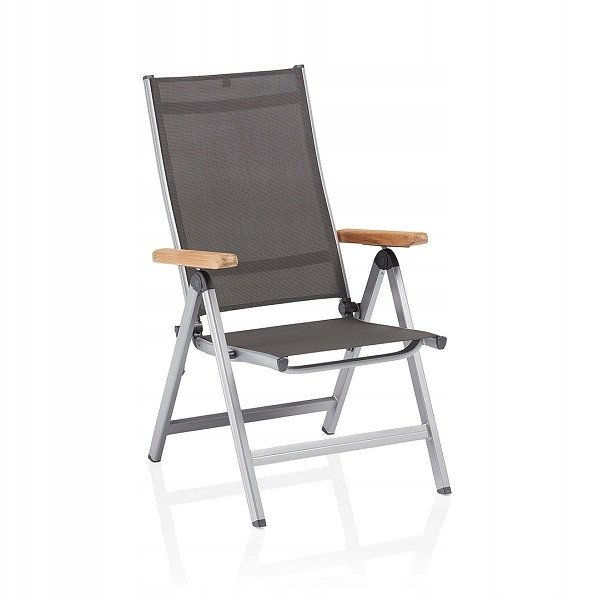 Fotel ogrodowy wielopozycyjny KETTLER GRANADA srebrny, 1099844