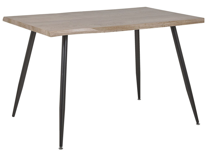 Stół do jadalni 120 x 80 cm jasne drewno z czarnym LUTON, 1099981