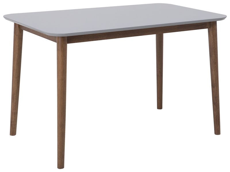 Stół do jadalni 118 x 77 cm ciemne drewno z szarym MODESTO, 1100060