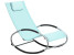 Inny kolor wybarwienia: Bujane krzesło ogrodowe leżak błękitne
