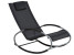 Inny kolor wybarwienia: Bujane krzesło ogrodowe leżak czarne