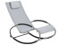 Inny kolor wybarwienia: Bujane krzesło ogrodowe leżak szare