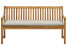 Inny kolor wybarwienia: Ławka ogrodowa drewno akacjowe poduszka beżowa