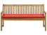 Inny kolor wybarwienia: Ławka ogrodowa drewno akacjowe poduszka czerwona