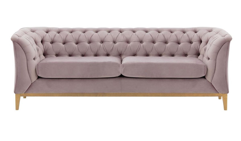 Sofa 2,5-osobowa Chesterfield Modern Wood-Velluto 14, 1107235