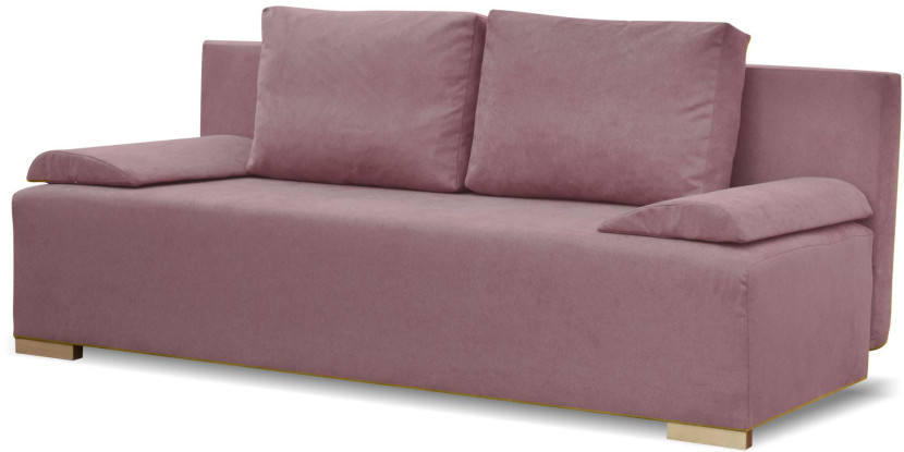 Rozkładana sofa ze sprężynami bonell Eufori Plus Różowa, 1109066
