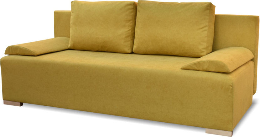 Rozkładana sofa ze sprężynami bonell Eufori Plus Żółta, 1109190