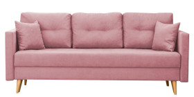 Sofa rozkładana do salonu Lahti Różowa