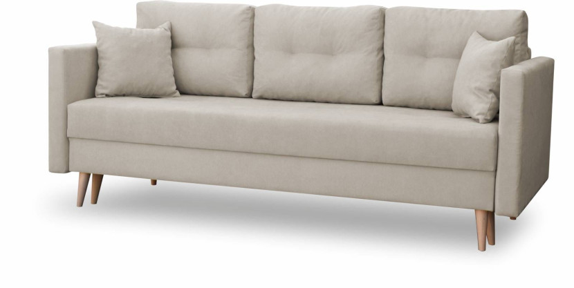 Sofa rozkładana do salonu Lahti Beżowa, 1109328
