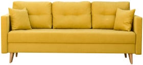 Sofa rozkładana do salonu Lahti Żółta