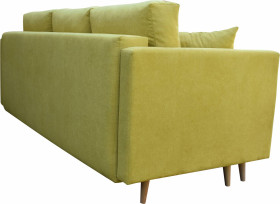 Sofa rozkładana do salonu Lahti Żółta