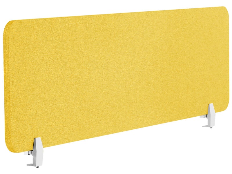 Przegroda na biurko 160 x 40 cm żółta, 1109740