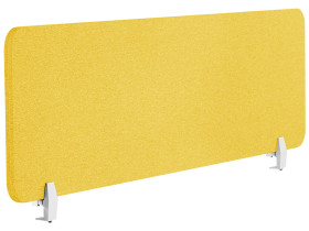 Przegroda na biurko 160 x 40 cm żółta