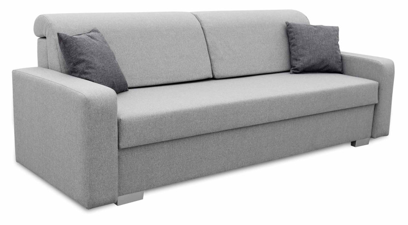 Sofa z funkcją spania sprężyny bonell Vigo Szara, 1109946