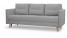 Inny kolor wybarwienia: Sofa w stylu skandynawskim z funkcją spania Säffle Szara