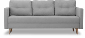 Sofa w stylu skandynawskim z funkcją spania Säffle Szara
