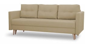 Sofa w stylu skandynawskim z funkcją spania Säffle Beżowa