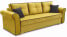 Inny kolor wybarwienia: Sofa rozkładana z pojemnikiem na pościel Pele Żółta